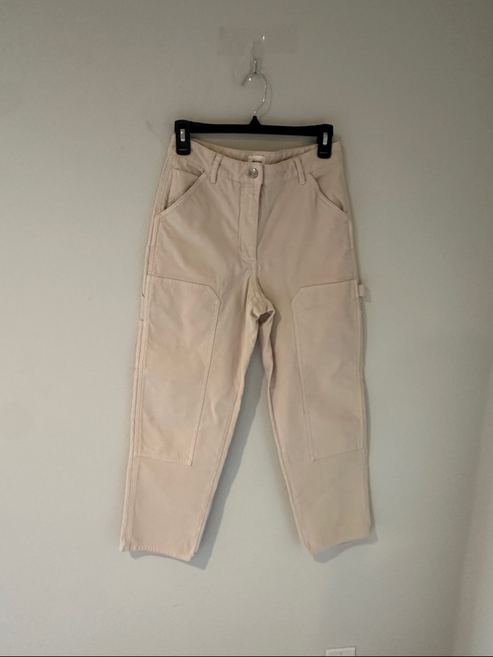 Aritzia Wilfred Cream Beige Cargo Utility Pants Size 6